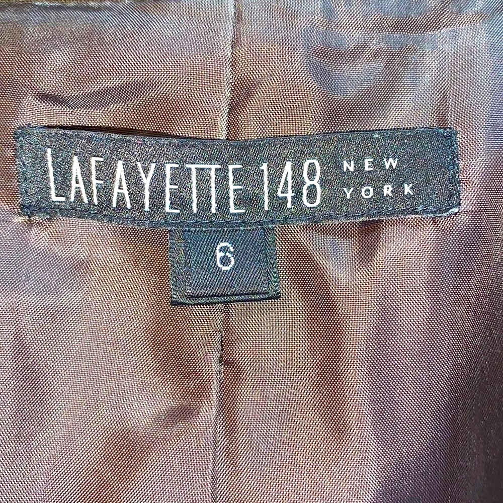 Lafayette 148 Brown Wool Blazer - Size 6 - Picture 8 of 8